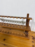 Wooden Two Tier Pipe Rack Holder - Holds 24 Pipes