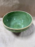 (A) McCoy Green Window Pane Mixing Bowl