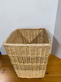 Wicker Square Laundry Basket With Handles