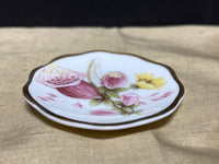 English Bone China Floral Ring Dish