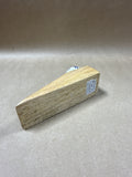 Wooden Door Stopper With Blue And White Porcelain Knob