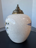 Dutch Delft Crackled Vintage Taback Tobacco Jar