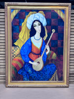Silkscreen on Canvas Print of Russian Women by Sergey Smirnov; Signed