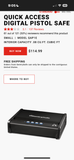 Sentry Quick Access Safe with 2 Keys