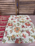 Floral Reversible Williamsburg Fabric Placemats - Set Of 6