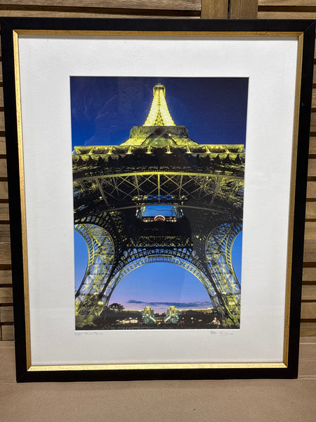 Eiffel Tower Photograph by Peter Tomlinson; Signed