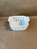 White Ceramic Woven Basket - Williams Sonoma