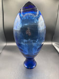 Large Blue Pointed Vase