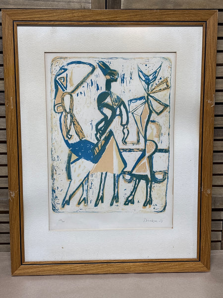 “Promenade” Lithograph by Walter Becker; Signed & Numbered - See Description