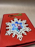 Anna And Elsa Frozen Snowflake Ornament - Lenox - With Box