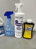 Cleaning Lot (O) *Most bottles at least half full*