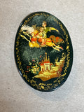 Russian Oval Painted Pin
