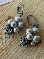 (E) Pair of Silver Tone Earrings