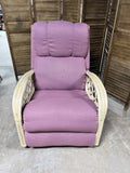 La-Z-Boy Rattan Lilac Rocking Recliner