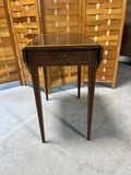 Drop Leaf Side Table with Inlay