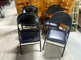 Cosco Mix & Match Black Folding Chairs (2 of each style, 4 chairs total)