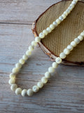 Mother of Pearl Vintage Round Beaded Necklace