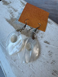 Mother of Pearl Teardrop Dangle Earrings