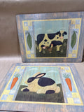 Pimpernel Cork Back Farm Animals Placemats - Set Of 4 (B)