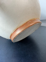 Large Ceramic Bow Vase with Ruffle Edge