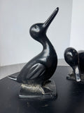 Pair of Virginia Metalcrafters Vintage Cast Iron Ducks