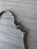 20” Silver Tone Snake Chain Necklace