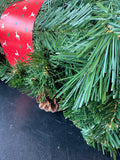 Sealed 9FT Faux Fir Garland with Pinecones