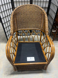 Braxton Culler Wicker Chair, Swivels/Rocks, With Cushions