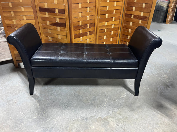 Fsaux Leather/Vinyl  Storage Bench