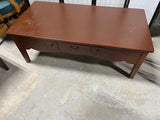 Brown Coffee Table with Drawer