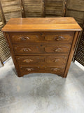 Antique Dresser with Acorn Handles, on Casters