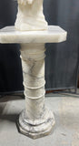 Art Nouveaux Marble Bust with Marble Pedestal***HEAVY ITEM***READ DETAILS ON PICK UP POLICY***