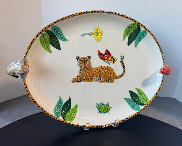 Lynn Chase Atelier Jungle Jubilee Large Oval Platter