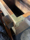 Henredon Nightstands with Brass Accents, (2)