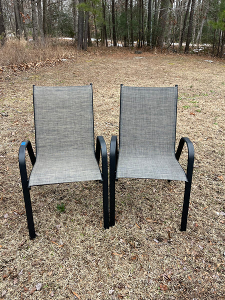 Pair of Stackable Patio Chairs