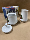 2 Piece Sugar And Creamer Christmas Tree Set With Box