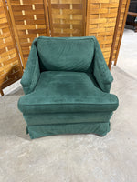 Green Upholstered Chair on Casters