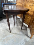 Antique Drop Leaf Table with Brass Accents on Table Legs