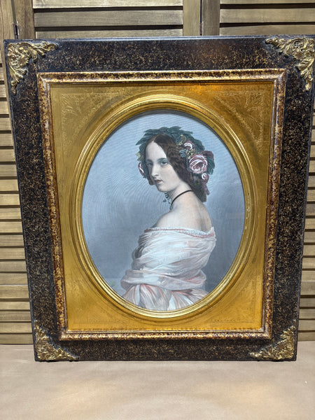 Lady Constance Leveson-Gower Print Engraved by Press & Hand Colored