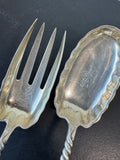 2-Piece Engraved Sterling Silver Serving Set