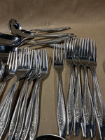Stainless Steel Towle Silverware With Rose On Handles — Made In Germany — 54 Pieces