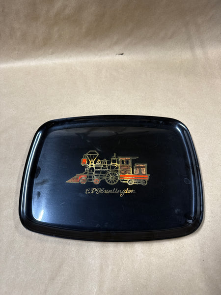 Couroc Of Monterey Tray Train Locomotive Engine CP Huntington ** READ DESCRIPTION **