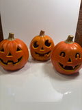 Small Battery Operated Pumpkin Trio