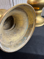 Pair of Large Vintage Brass Altar Candlesticks