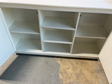 White Particle Board Console
