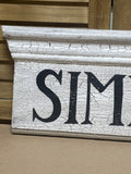 Simplify Crackled Sign; Signed