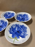 Royal Stafford Blue Poppy Cereal Bowls - Set Of 4 (C)