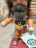 (B) Davy Crockett Holzkunst Christian Ulbricht Nutcracker Numbered // MISSING GUN