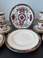 28-Piece Royal Worcester England Prince Regent Fine Bone China Tea Set