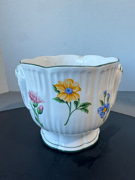 Tiffany & Co. Vintage Sintra Porcelain Floral Cachepot AS IS (READ DESCRIPTION CAREFULLY)